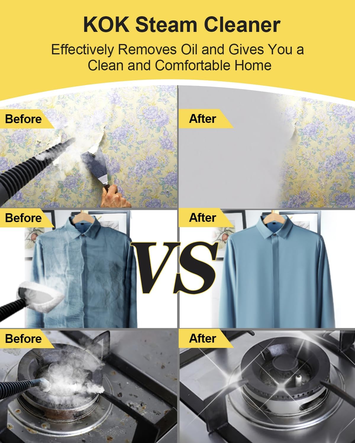 Limpiador de Vapor Multiusos de Alta Presión